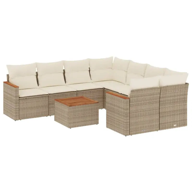 Beige tuintafelset van gepoedercoat staal met waterdichte tas - Tuinsets