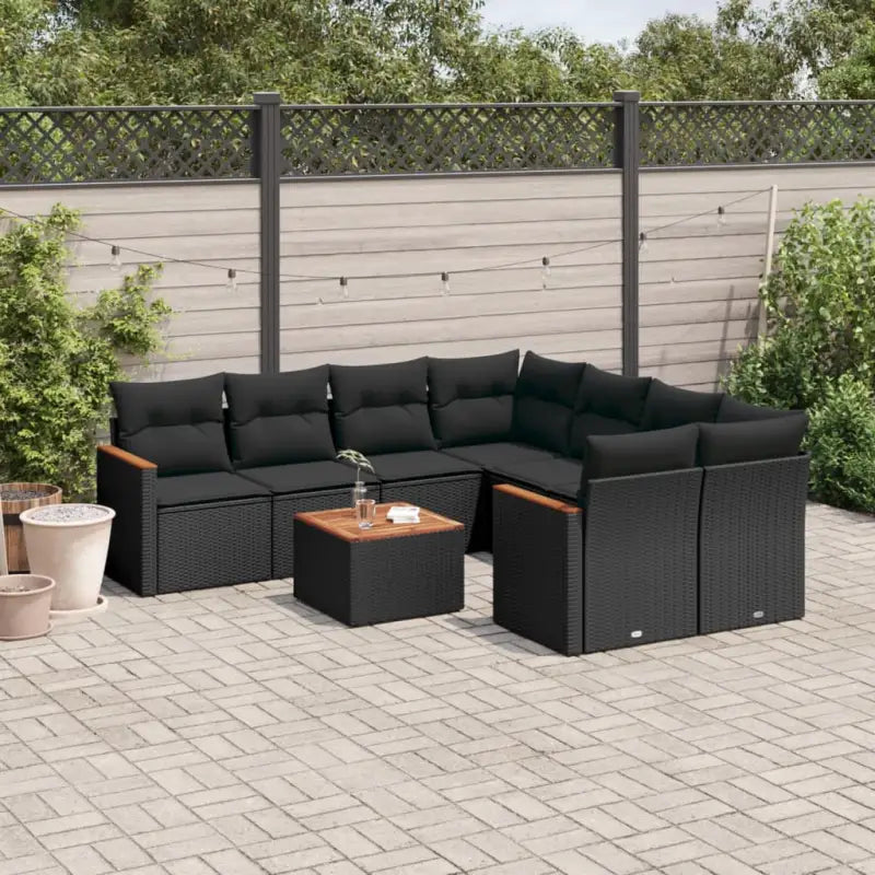 Beige tuintafelset van gepoedercoat staal met waterdichte tas - Zwart - Tuinsets