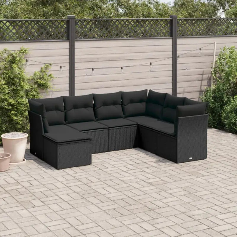Benige loungeset met waterdichte tas en gepoedercoat staal in beige - Zwart / Zonder tafel - Tuinsets