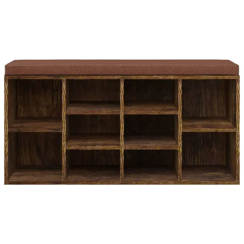 Berg je schoenen op met deze trendy bewerkt hout schoenenbank - Opberg- & halbankjes