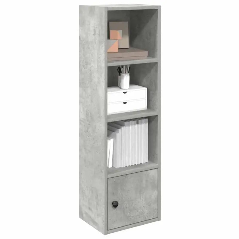 Beukenboekenkast van bewerkt hout voor stijl en functionaliteit - Betongrijs / 1 / 102 cm - Boekenkasten