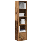 Beukenboekenkast van bewerkt hout voor stijl en functionaliteit - Oud hout / 1 / 127 cm - Boekenkasten