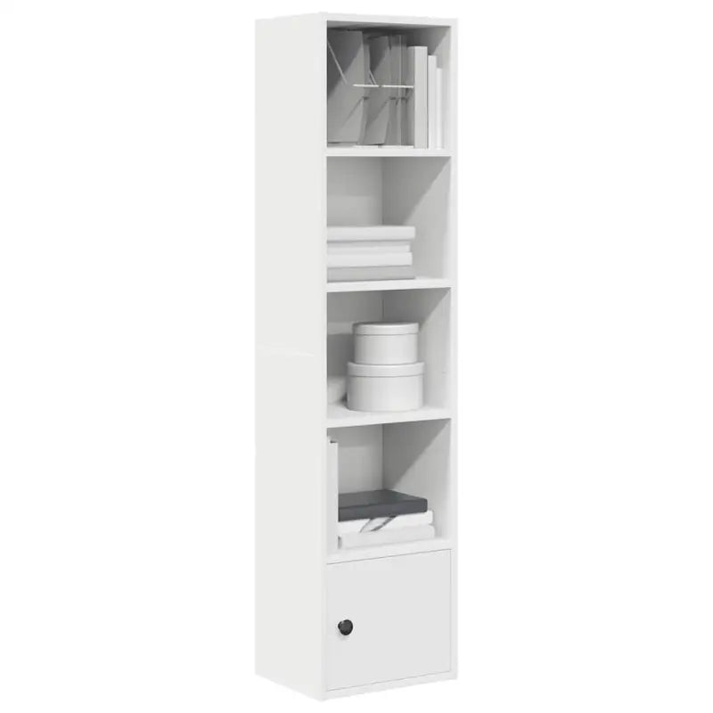 Beukenboekenkast van bewerkt hout voor stijl en functionaliteit - Wit / 1 / 127 cm - Boekenkasten