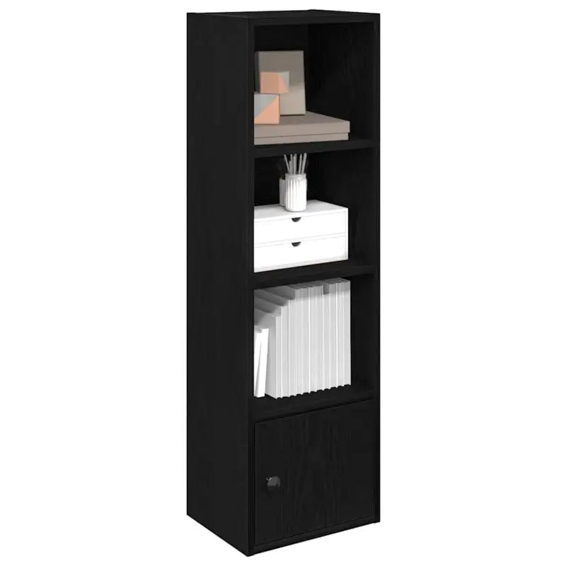 Beukenboekenkast van bewerkt hout voor stijl en functionaliteit - Zwart / 1 / 102 cm - Boekenkasten