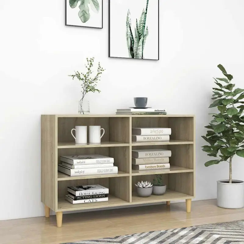 Bewaarkast van bewerkt hout met Scandinavische charme - Sonoma eiken / 1 - Opbergkasten & lockerkasten