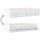 Bewerk hout 2-in-1 slaapbank met lades levering bevat - Bedden & bedframes
