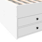 Bewerk hout 2-in-1 slaapbank met lades levering bevat - Bedden & bedframes