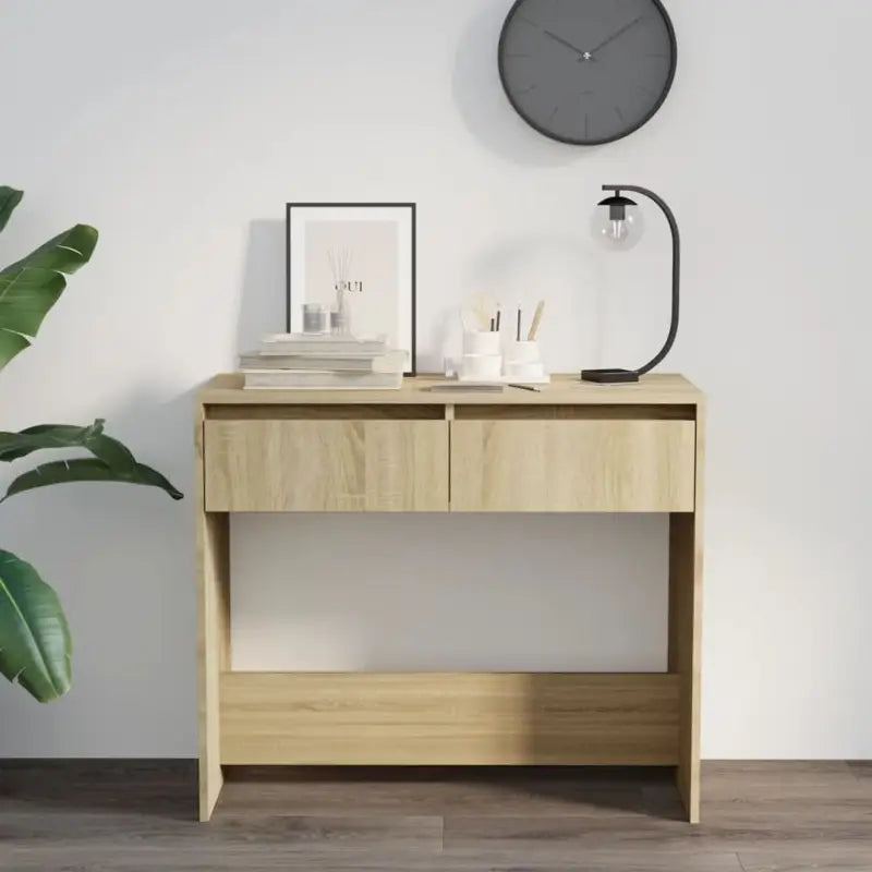 Bewerk hout bijzettafel voor in elk interieur met opbergmogelijkheden - Bijzettafels