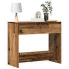 Bewerk hout bijzettafel voor in elk interieur met opbergmogelijkheden - Oud hout / 1 - Bijzettafels