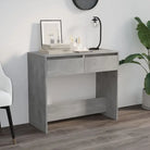 Bewerk hout bijzettafel voor in elk interieur met opbergmogelijkheden - Betongrijs / 1 - Bijzettafels