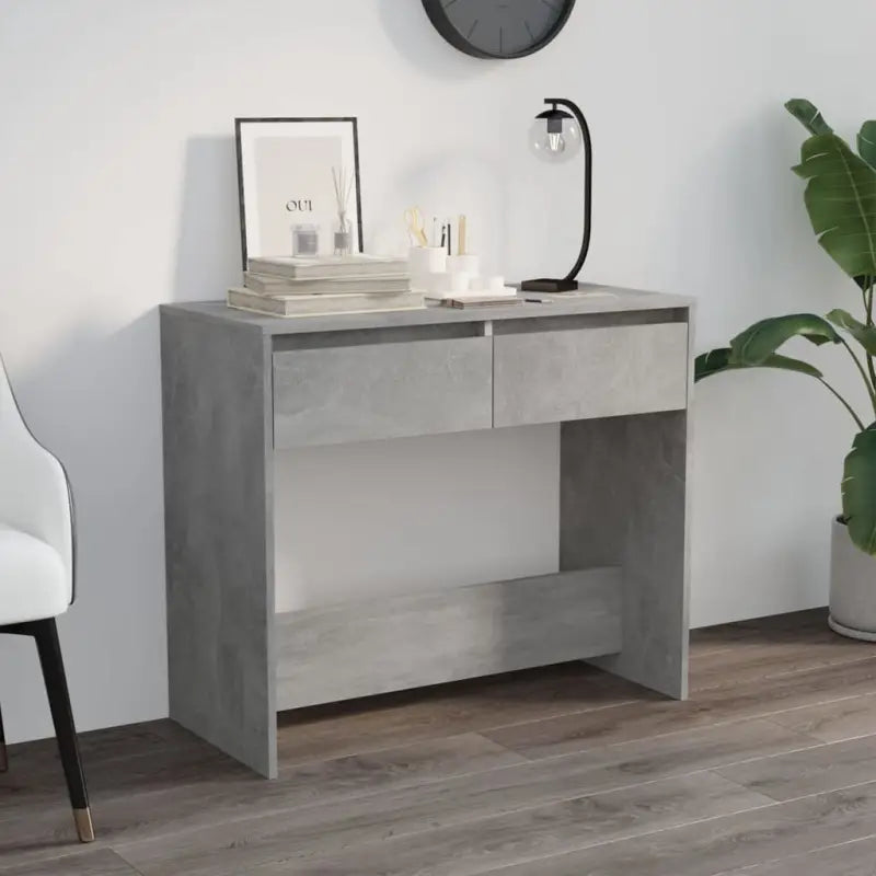 Bewerk hout bijzettafel voor in elk interieur met opbergmogelijkheden - Betongrijs / 1 - Bijzettafels