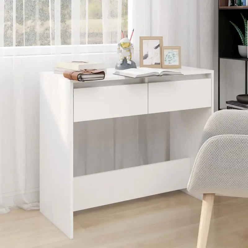 Bewerk hout bijzettafel voor in elk interieur met opbergmogelijkheden - Wit / 1 - Bijzettafels