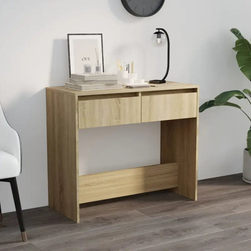 Bewerk hout bijzettafel voor in elk interieur met opbergmogelijkheden - Bijzettafels