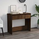 Bewerk hout bijzettafel voor in elk interieur met opbergmogelijkheden - bruin eikenkleur / 1 - Bijzettafels