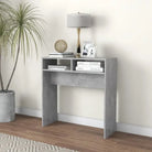 Bewerk hout bijzettafel voor stijl en functionaliteit - 1 / Betongrijs / 78 cm - Bijzettafels