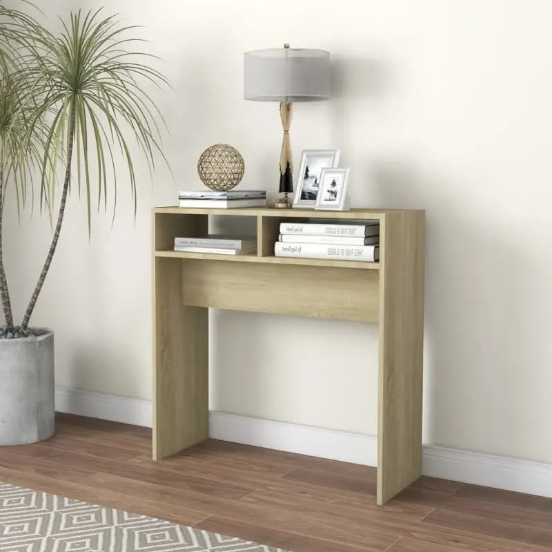 Bewerk hout bijzettafel voor stijl en functionaliteit - 1 / Sonoma eiken / 78 cm - Bijzettafels