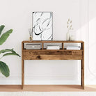 Bewerk hout bijzettafel voor stijl en functionaliteit - Oud hout / 1 / 105 cm - Bijzettafels