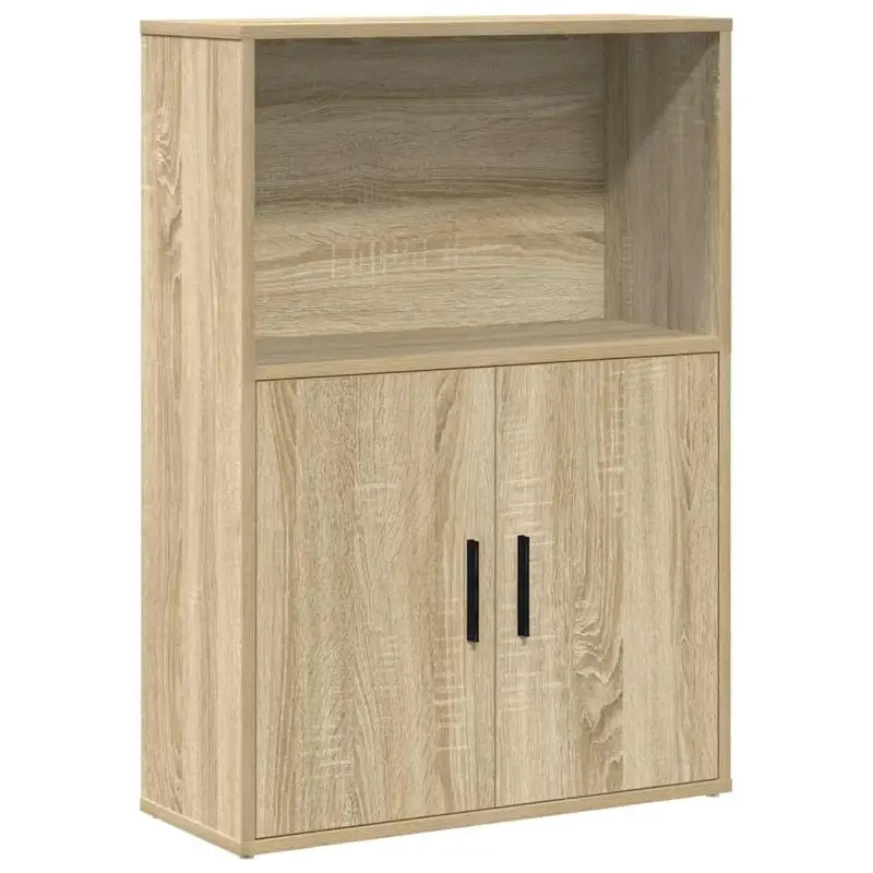 Bewerk hout boekenkast voor stijlvolle en praktische boekenopslag - Sonoma eiken / 1 / 85 cm - Boekenkasten