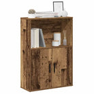 Bewerk hout boekenkast voor stijlvolle en praktische boekenopslag - Oud hout / 1 / 85 cm - Boekenkasten
