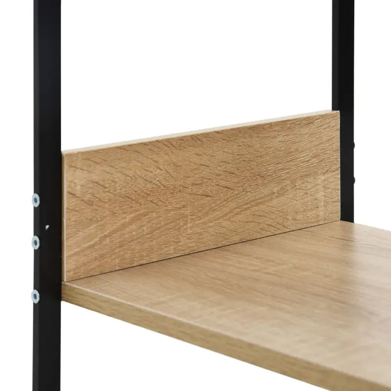 Bewerk hout boekenkast voor woonkamer terras en meer populair en tijdloos - Zwart en eiken / 1 - Boekenkasten