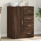 Bewerk hout Dressoir en Buffetkast met trendy en duurzaam ontwerp - bruin eikenkleur / 1 - Dressoirs & buffetkasten