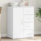 Bewerk hout Dressoir en Buffetkast met trendy en duurzaam ontwerp - Wit / 1 - Dressoirs & buffetkasten