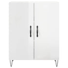 Bewerk hout dressoir in hoogglans wit met tijdloze uitstraling - Dressoirs & buffetkasten