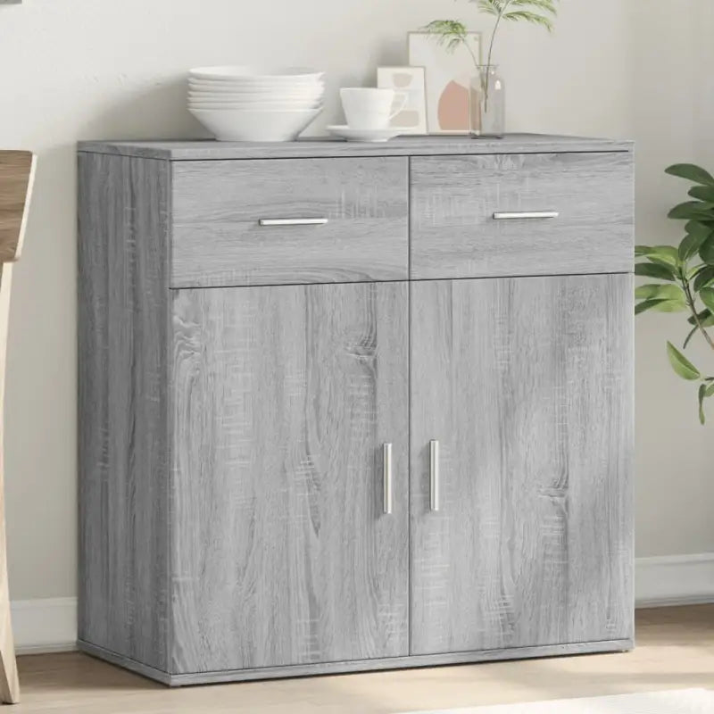 Bewerk hout Dressoirs en buffetkasten met trendy duurzame design - Grijs sonoma / 1 - Dressoirs & buffetkasten