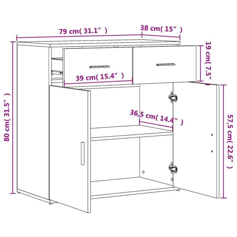 Bewerk hout Dressoirs en buffetkasten met trendy duurzame design - Dressoirs & buffetkasten