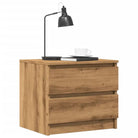 Bewerk hout nachtkastjes voor een chique en duurzame interieurstijl - artisanaal eikenkleurig / 2 - Nachtkastjes