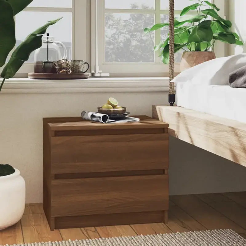 Bewerk hout nachtkastjes voor een chique en duurzame interieurstijl - Zwart / 1 - Nachtkastjes