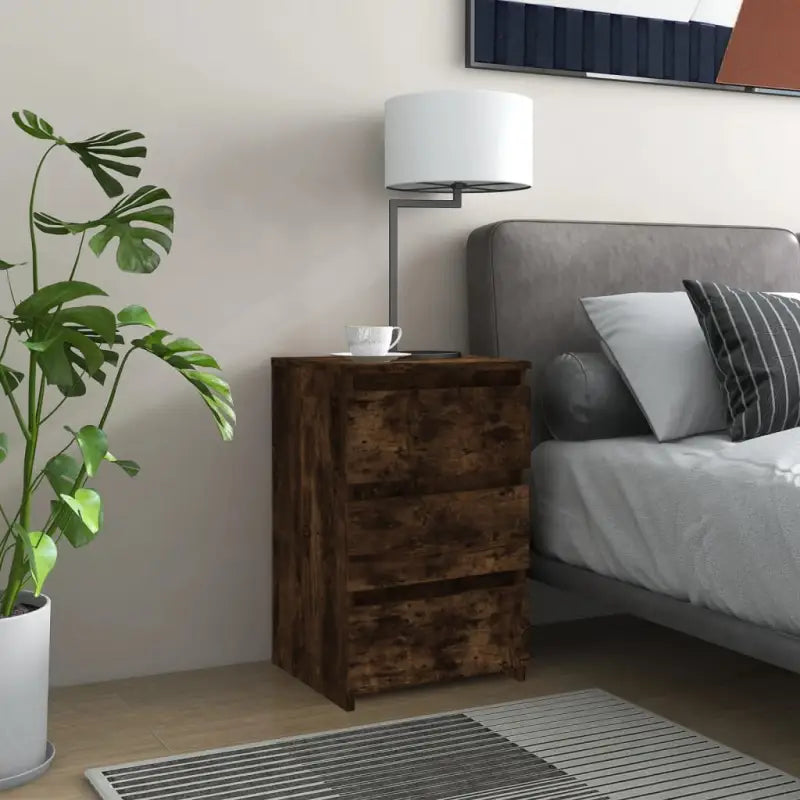 Bewerk hout nachtkastjes voor een chique en duurzame uitstraling - Gerookt eiken / 2 - Nachtkastjes