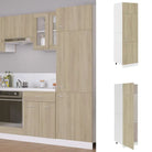 Bewerk hout onderkast voor een overzichtelijke en duurzame keukenruimte - Sonoma eiken / 1 / Koelkastkast 60 cm