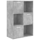 Bewerk hout open kubussen boekenkast voor kantoor en kinderkamer - Betongrijs / 1 - Boekenkasten