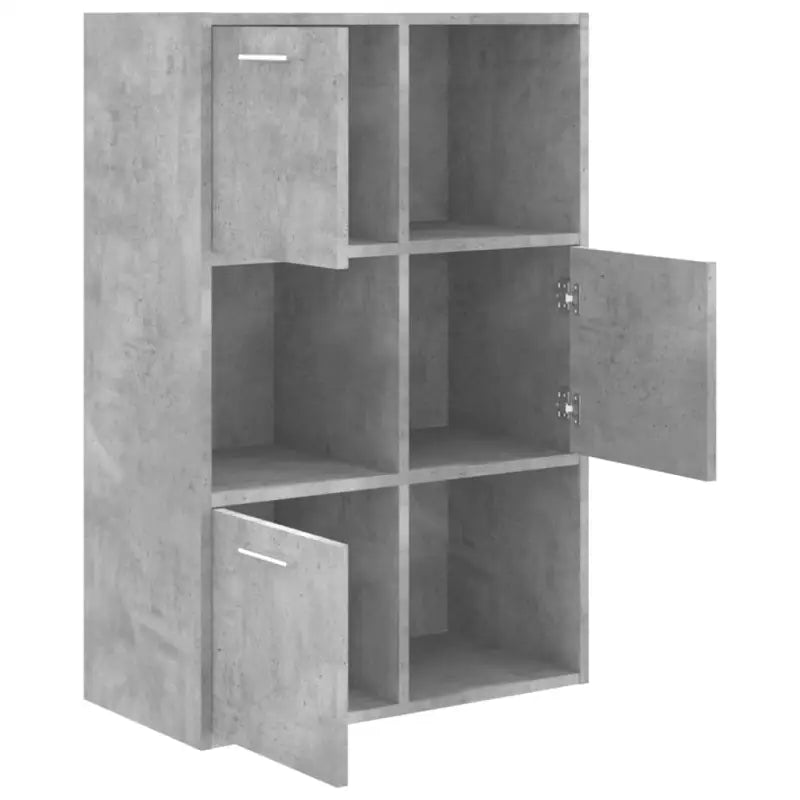 Bewerk hout open kubussen boekenkast voor kantoor en kinderkamer - Betongrijs / 1 - Boekenkasten