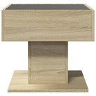 Bewerk hout salontafel met LED-Infinity Spiegel voor elke ruimte - Salontafels