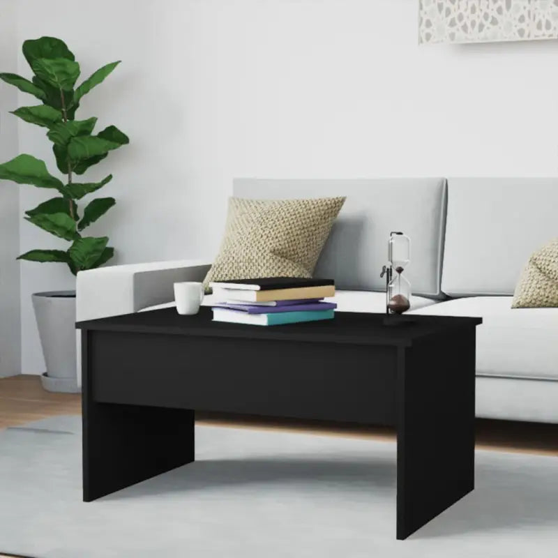 Bewerk hout salontafel met lift-top voor comfort en veelzijdigheid - Salontafels