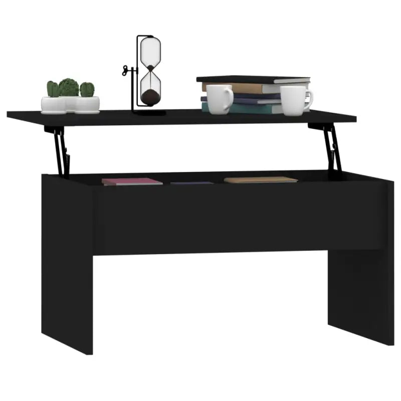 Bewerk hout salontafel met lift-top voor comfort en veelzijdigheid - Salontafels