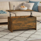 Bewerk hout salontafel met lift-top voor versatile en stijlvolle inrichting - Salontafels