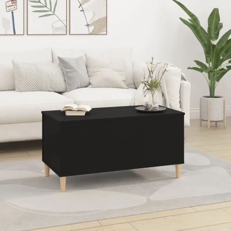 Bewerk hout salontafel met opklapbaar blad voor moderne woonkamers - Salontafels
