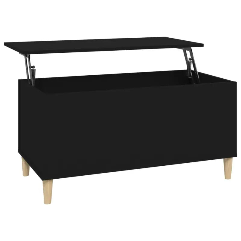 Bewerk hout salontafel met opklapbaar blad voor moderne woonkamers - Salontafels
