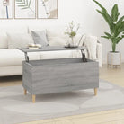 Bewerk hout salontafel met opklapbaar blad voor moderne woonkamers - Grijs sonoma / 1 / 90 cm - Salontafels