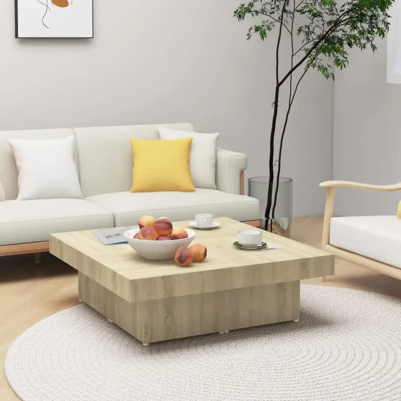 Bewerk hout salontafel voor duurzame en stabiele woonkamer uitstraling - Sonoma eiken / 1 - Salontafels