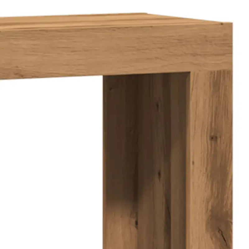 Bewerk hout salontafelset met grote en kleine tafels voor beperkte ruimte - Salontafels