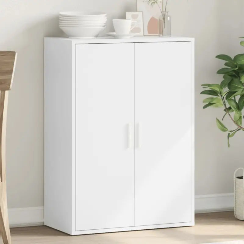 Bewerk hout televisiekast met trendy en duurzame design - Wit / 1 - Dressoirs & buffetkasten