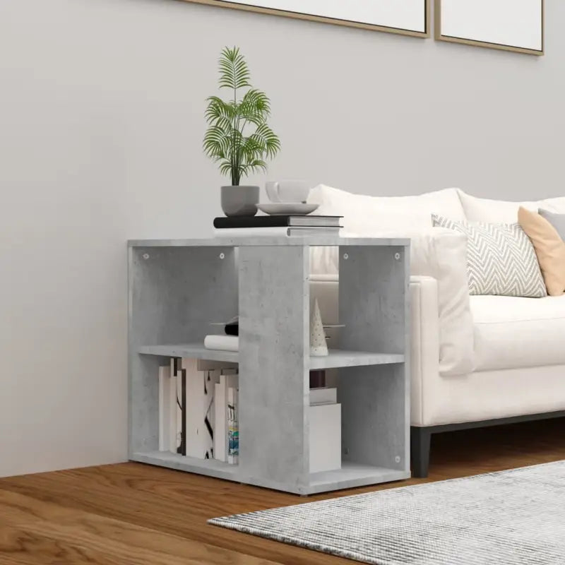 Bewerk hout zijkast voor woonkamer met praktische opbergruimte - Betongrijs / 1 - Dressoirs & buffetkasten
