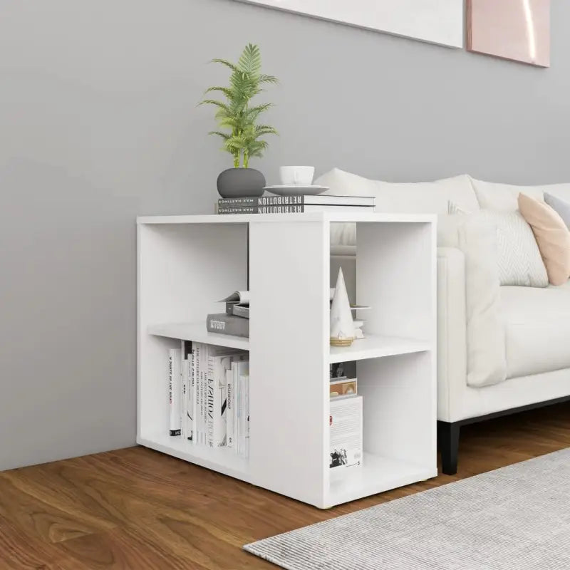 Bewerk hout zijkast voor woonkamer met praktische opbergruimte - Wit / 1 - Dressoirs & buffetkasten