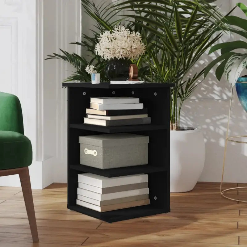 Bewerk hout zijkast voor woonkamer praktische opbergruimte - Zwart / 1 - Dressoirs & buffetkasten