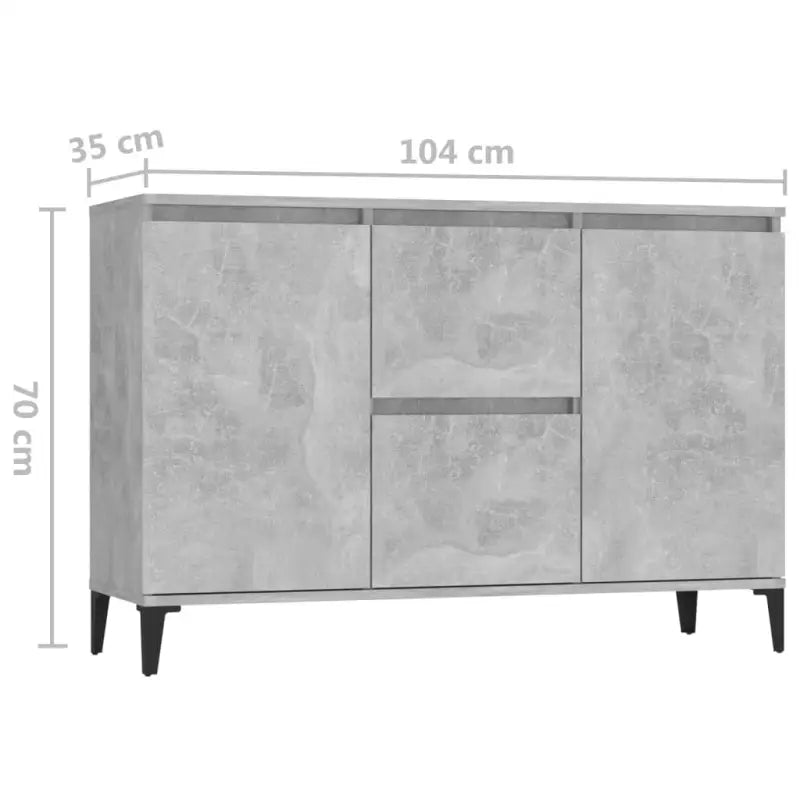 Bewerkt hout dressoir met industriële uitstraling voor de woonkamer - Dressoirs & buffetkasten