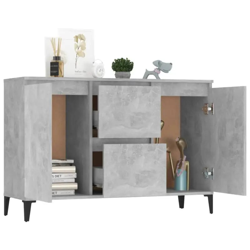 Bewerkt hout dressoir met industriële uitstraling voor de woonkamer - Dressoirs & buffetkasten